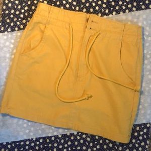 Mustard yellow skirt